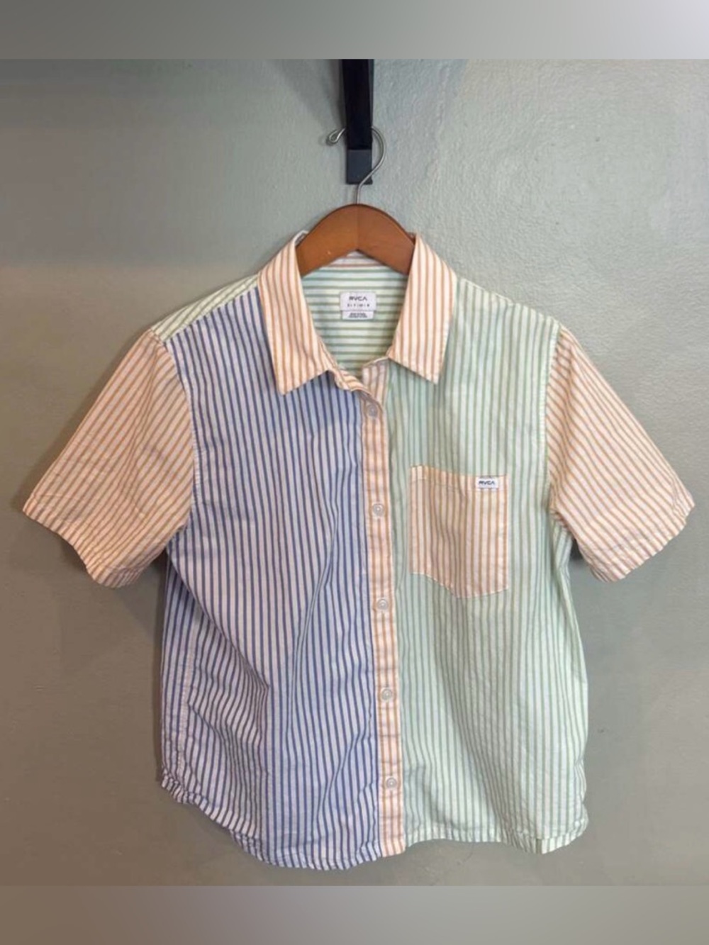 RVCA Nauti Shirt - Short Sleeve Shirt for Women - Small - Picture 5 of 12